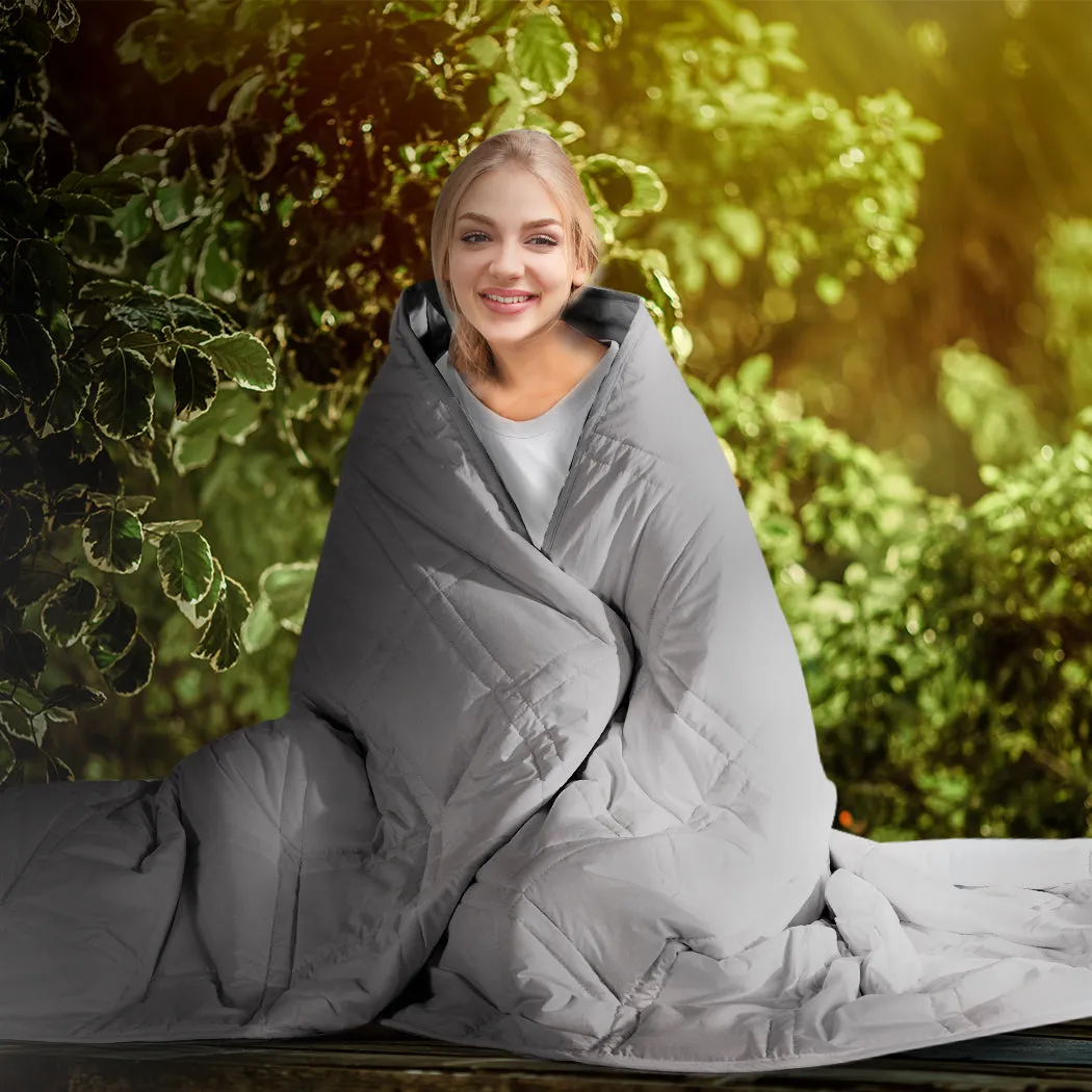 Wiley Weighted Soft Blanket Cotton Heavy Gravity Adults Deep Relax Relief 7KG - Grey