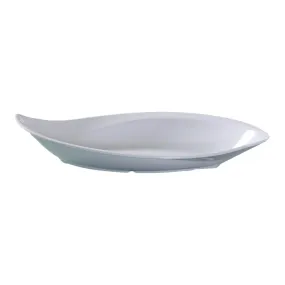 Yanco VE-516 30 Oz White Melamine Venice Plate, Pack of 12